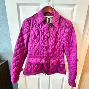 Authentic Burberry quilted fuchsia jacket - Size S